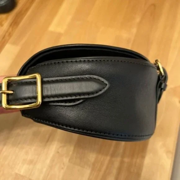 Louis Vuitton Authentic Tambourin Black Crossbody Bag Smooth Calf Leather - Picture 7 of 12